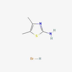 2-아미노-4,5-다이메틸티아졸에이치비알 PubChem 분자구조식