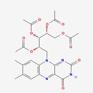 리보플라빈테트라아세테이트 PubChem 분자구조식