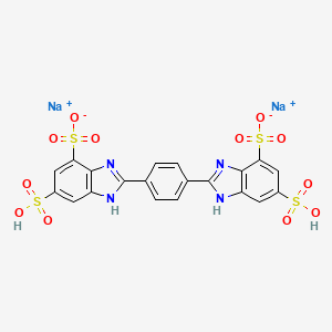디소듐페닐디벤즈이미다졸테트라설포네이트 PubChem 분자구조식
