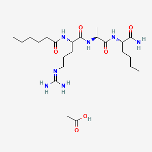 헥사노일다이펩타이드-3노류신아세테이트 PubChem 분자구조식