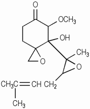 오발리신 KCIA 분자구조식