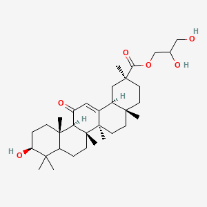 글리세릴글리시레티네이트 PubChem 분자구조식