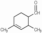2,4-다이메틸-3-사이클로헥신카복스알데하이드 KCIA 분자구조식
