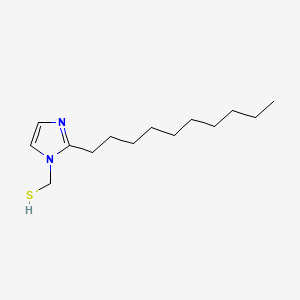 데실머캅토메틸이미다졸 PubChem 분자구조식