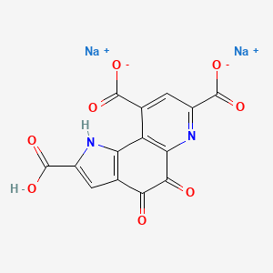 다이소듐피롤로퀴놀린다이온트라이카복실레이트 PubChem 분자구조식