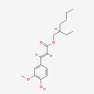 에틸헥실페룰레이트 PubChem 분자구조식
