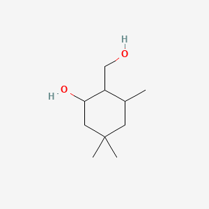 트라이메틸하이드록시메틸사이클로헥산올 PubChem 분자구조식