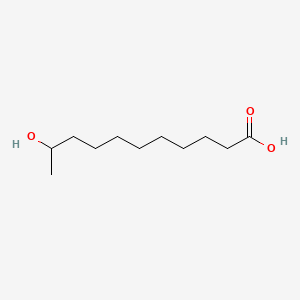 하이드록시운데카노익애씨드 PubChem 분자구조식