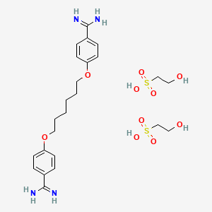 헥사미딘다이이세티오네이트 PubChem 분자구조식