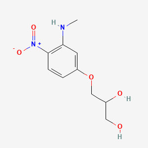 2-나이트로-5-글리세릴메틸아닐린 PubChem 분자구조식