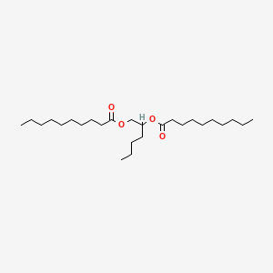 1,2-헥산다이일다이카프레이트 PubChem 분자구조식
