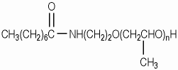 피피지-1하이드록시에틸카프릴아마이드 KCIA 분자구조식