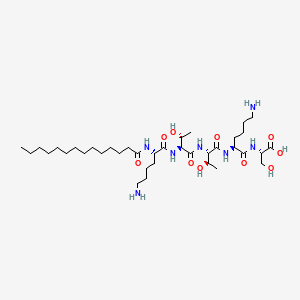 미리스토일펜타펩타이드-4 PubChem 분자구조식