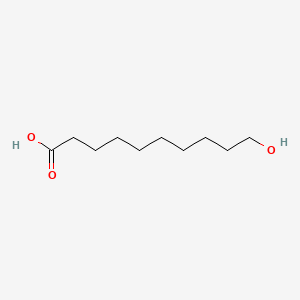 10-하이드록시데카노익애씨드 PubChem 분자구조식