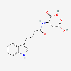 인돌부티로일아스파틱애씨드 PubChem 분자구조식