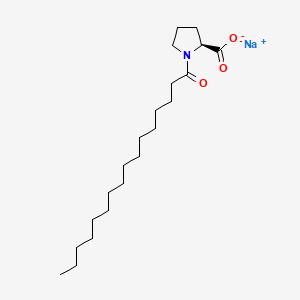 소듐팔미토일프롤린 PubChem 분자구조식