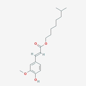 아이소노닐페룰레이트 PubChem 분자구조식