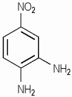 p-니트로-o-페닐렌디아민 KCIA 분자구조식