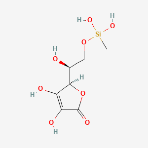 메틸실란올아스코베이트 PubChem 분자구조식