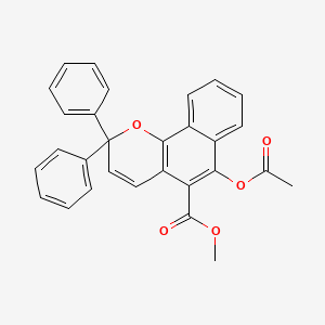 다이페닐카보메톡시아세톡시나프토피란 PubChem 분자구조식