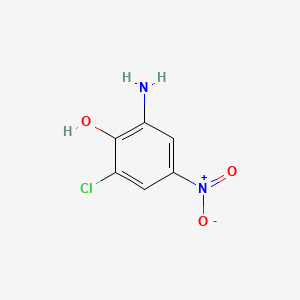2-아미노-6-클로로-4-니트로페놀 PubChem 분자구조식