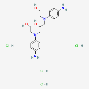 하이드록시프로필비스(N-하이드록시에틸-p-페닐렌다이아민)에이치씨엘 PubChem 분자구조식