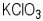포타슘클로레이트 KCIA 분자구조식