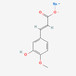 소듐아이소페룰레이트 PubChem 분자구조식