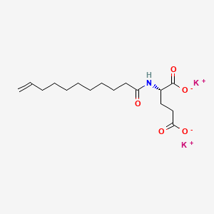 다이포타슘운데실레노일글루타메이트 PubChem 분자구조식