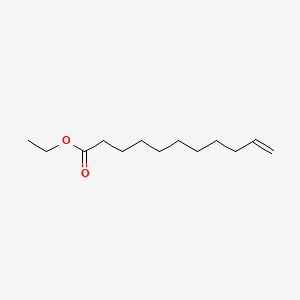 에틸운데실레네이트 PubChem 분자구조식