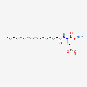 소듐팔모일글루타메이트 PubChem 분자구조식