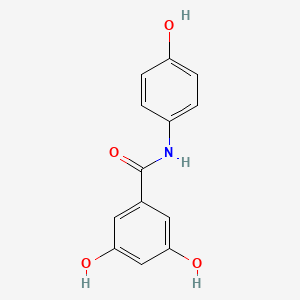 하이드록시페닐다이하이드록시벤즈아마이드 PubChem 분자구조식