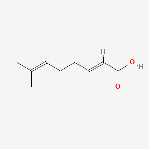 제라닉애씨드 PubChem 분자구조식