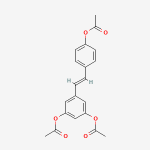 레스베라트릴트라이아세테이트 PubChem 분자구조식