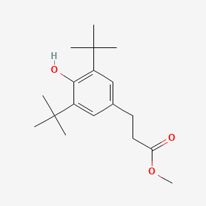 메틸다이-t-부틸하이드록시하이드로신나메이트 PubChem 분자구조식