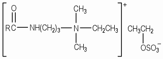 C10-40아이소알킬아미도프로필에틸디모늄에토설페이트 KCIA 분자구조식