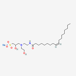 소듐올레오암포하이드록시프로필설포네이트 PubChem 분자구조식