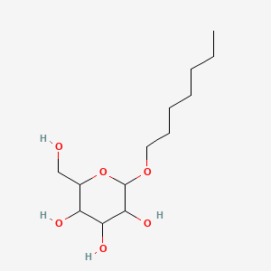 헵틸글루코사이드 PubChem 분자구조식