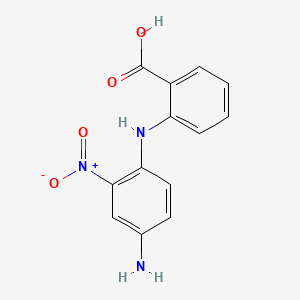 4-아미노-2-나이트로다이페닐아민-2'-카복실릭애씨드 PubChem 분자구조식