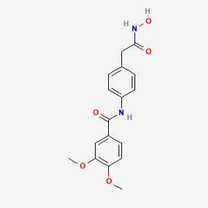 다이메톡시벤즈아미도페닐하이드록실아세타마이드 PubChem 분자구조식