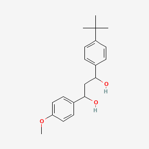 메톡시페닐t-부틸페닐프로판다이올 PubChem 분자구조식