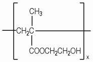 폴리하이드록시에틸메타크릴레이트 KCIA 분자구조식