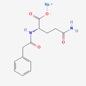 소듐페닐아세틸글루타민 PubChem 분자구조식