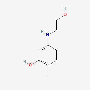 2-메칠-5-하이드록시에칠아미노페놀 PubChem 분자구조식