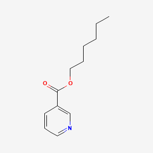 헥실니코티네이트 PubChem 분자구조식