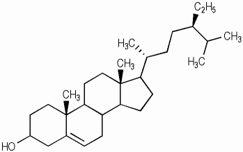 베타-시토스테롤 KCIA 분자구조식