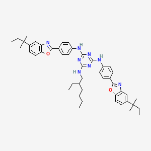 에틸헥실비스-아이소펜틸벤즈옥사졸릴페닐멜라민 PubChem 분자구조식