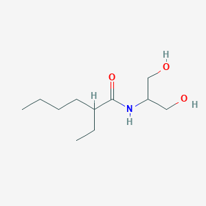 에틸헥산아마이드세린올 PubChem 분자구조식