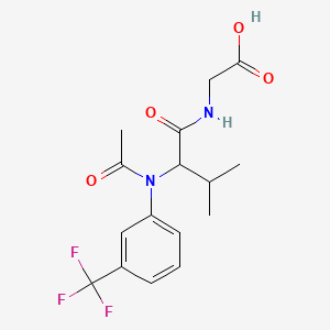 아세틸트라이플루오로메틸페닐발릴글라이신 PubChem 분자구조식