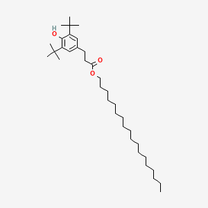 옥타데실다이-t-부틸-4-하이드록시하이드로신나메이트 PubChem 분자구조식